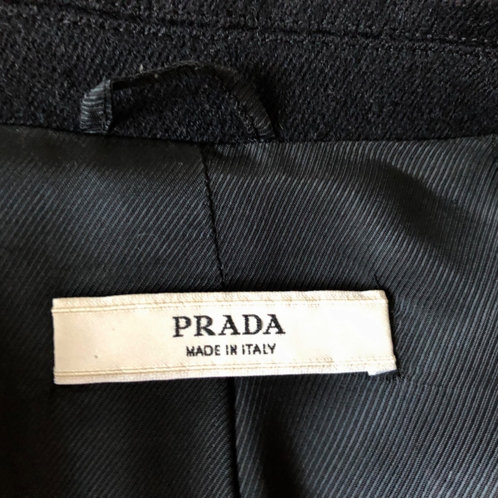 Prada Ruffle Wool Pea Coat - Picture 8 of 8